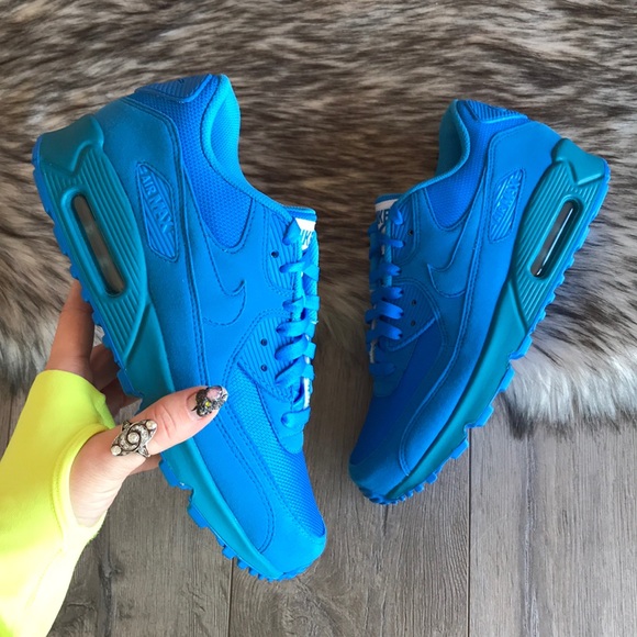 NWT🦋Nike ID Air Max Triple Blue Custom - Picture 3 of 8